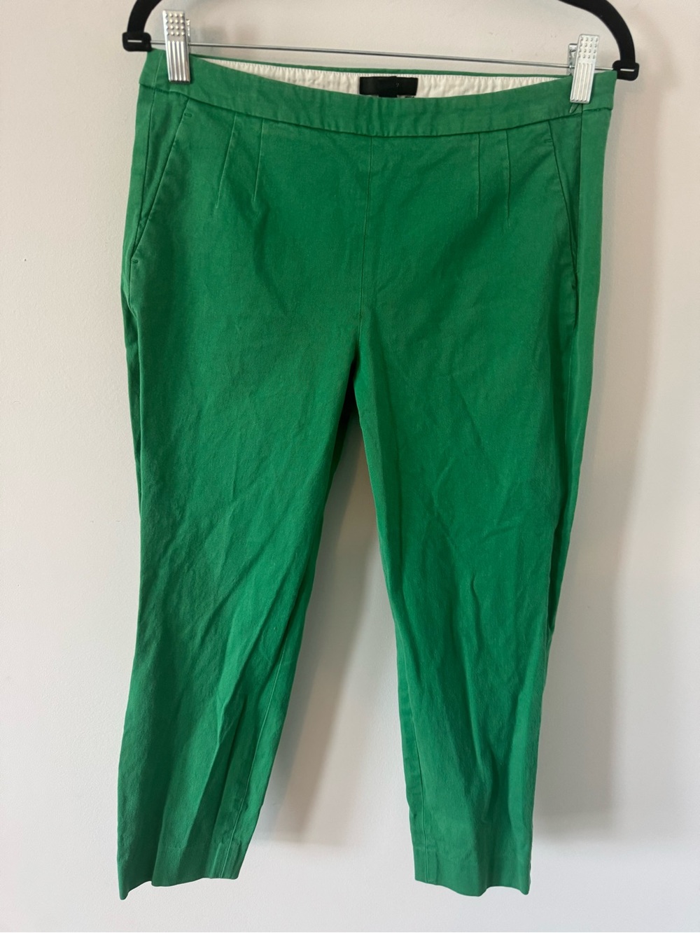 J. Crew Martie Kelly Green Cropped Ankle Pants